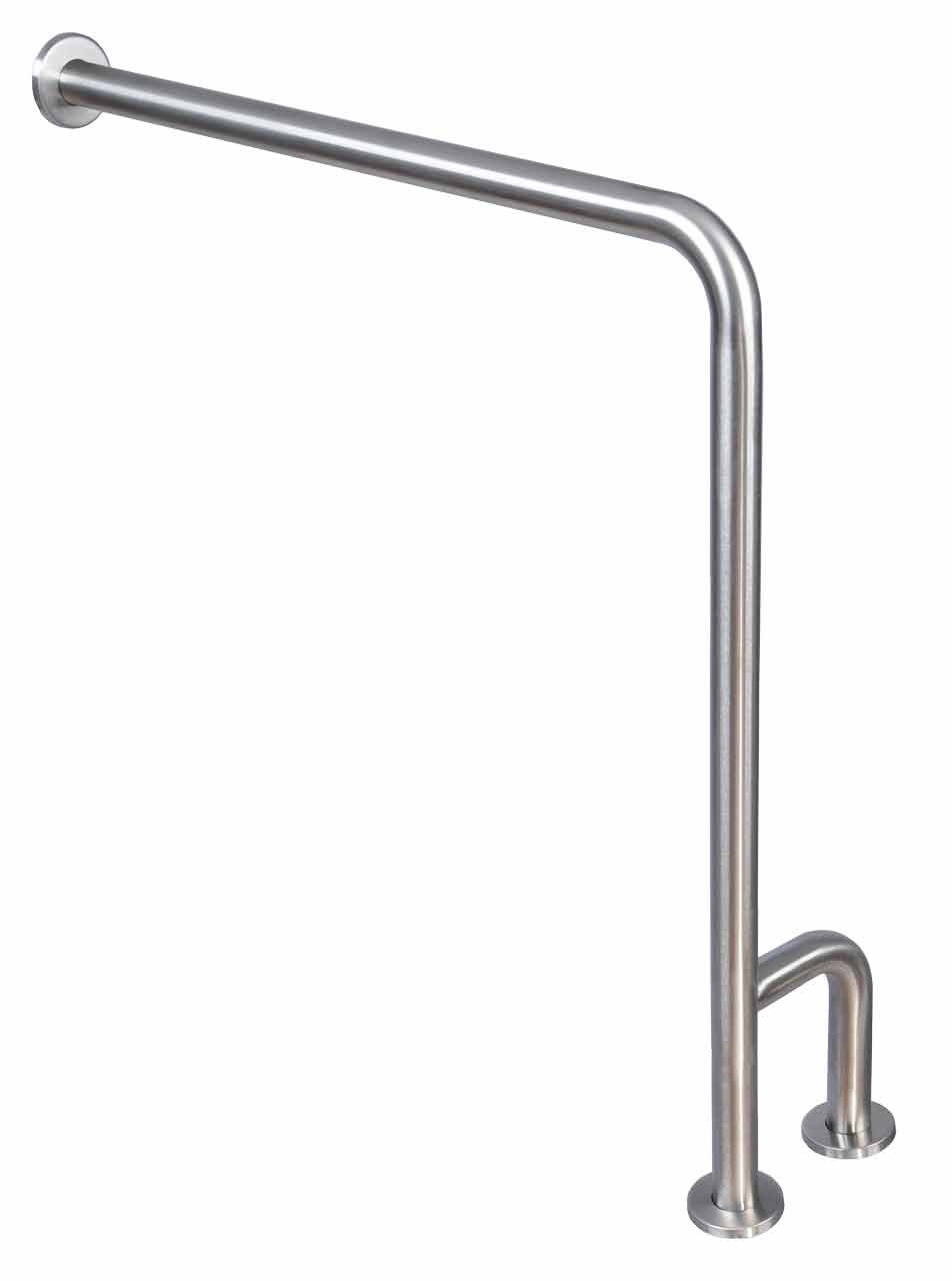 Wall to Floor Grab Bar with Outrigger - (Model #: 75) main image