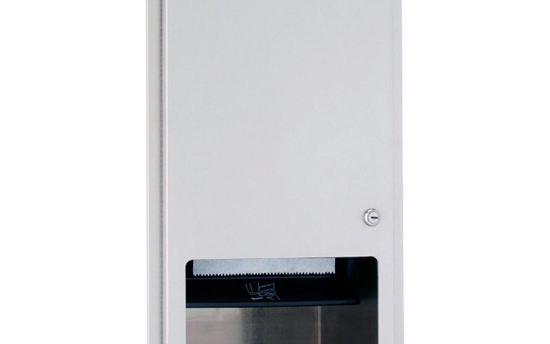 Semi-Recessed Roll Towel Dispenser – (Model #: td-12rp)