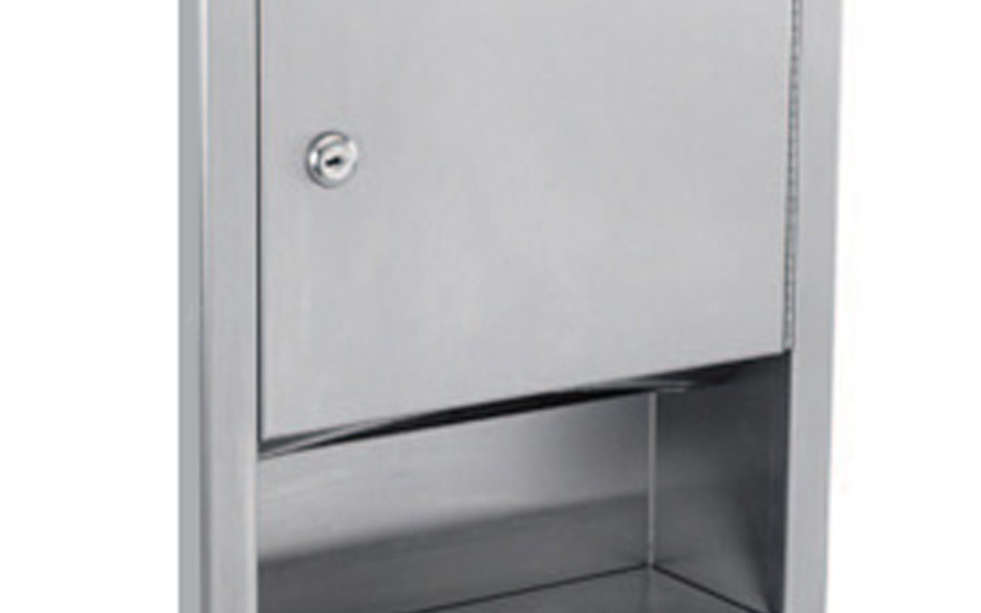 Semi-Recessed Towel Dispenser – (Model #: td-4f)