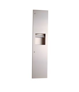 Recessed Coverall Combination Towel Dispenser and Waste Receptacle, 3.8 gal. (14.4-L) - (Model #: tw-9-4)-image