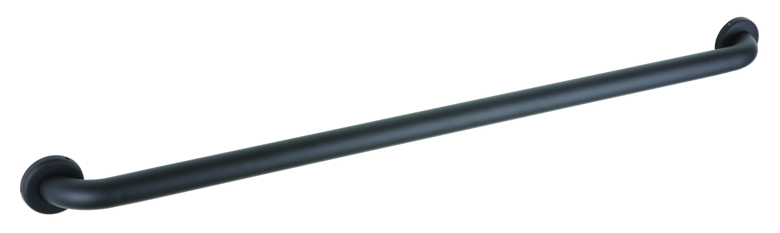 1.5 Inch Diameter Straight Grab Bar with Concealed Flange, Matte Black - (Model #: 150c.mblk-series-concealed)-image